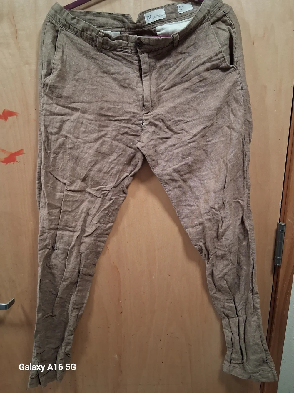 GAP Men's Khaki Linen-Blend Chinos - Tan